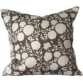 thumbnail image 1 of Housse de Coussin Florale Moderne Bio Marron, Boho Floral 18x18, 1 of 1