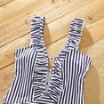 thumbnail image 4 of PatPat Family Matching Letter Splicing Striped Trunks Shorts and Ruffle Swimsuit,Sizes Baby/Boy/Girl/Adult,One Piece, 4 of 6