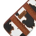 thumbnail image 4 of Wrangler Wristlet Western Wallet Boho Aztec Credit Card Holder for Women, Cow Print-Brown, 4 of 7
