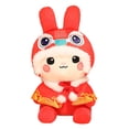 thumbnail image 3 of Lindo Conejo Juguetes de peluche Adorno Muñecos de peluche Animal Regalo temático Estilo chino para el año Nuevo chino Fiesta de cumpleaños Favor Niño 20cm CUTICAT Juguetes de peluche, 3 of 8