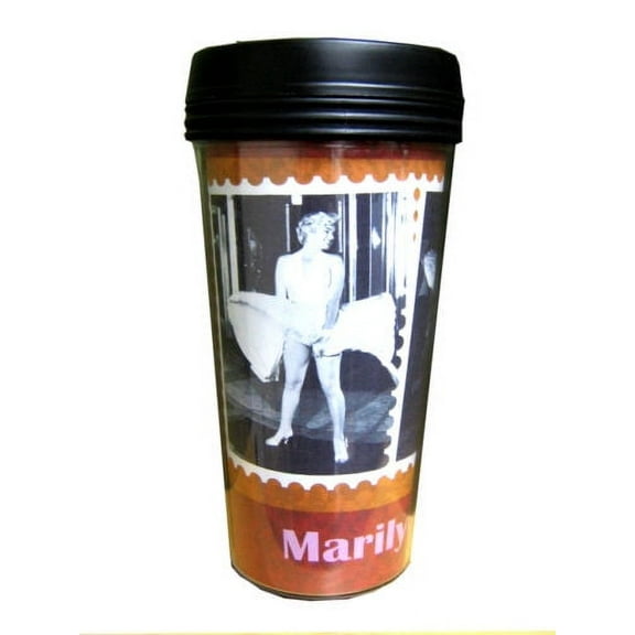 Marilyn Monroe Travel Coffee Mug Tumbler 16oz Free Shipping Brown Gift