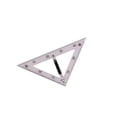 thumbnail image 3 of jesticaly Large Geometry Math Ruler Teaching Ruler 45 Black Degree Ruler for Teachers Board Whiteboard Clear 45 Degree Ruler, 3 of 6