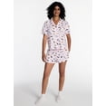 thumbnail image 2 of Halloween Women's Notched Top and Shorts Pajama Set from Way to Celebrate, 2-Piece, Sizes XS-3X, 2 of 5