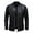 Black, variant on Fgnfyis Mens Leather Jacket Large Size Stand Collar Trend Slim Fit Casual Motorcycle Style Mens Coat White L