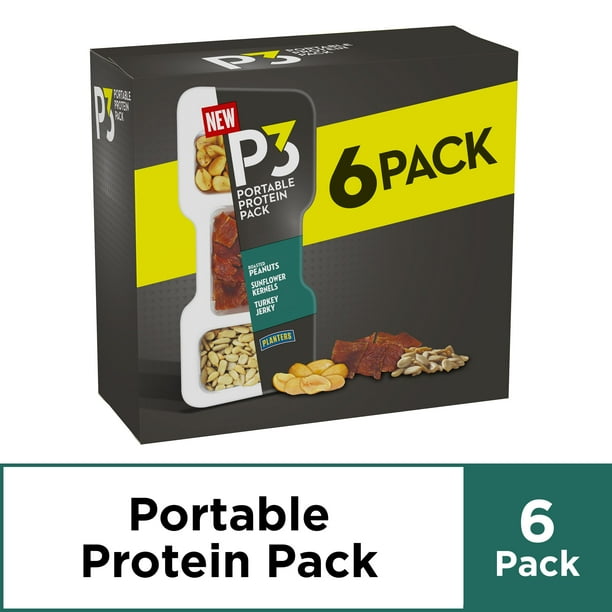 P3 Portable Protein Snack Pack with Roasted Peanuts, Sunflower Kernels