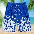 thumbnail image 1 of Running Shorts Men's Five-point Quick-drying Sports Surfing Printing Plus Size Seaside Vacation Beach Shorts Swimming Trunks Summer Shorts on Clearance, 1 of 3