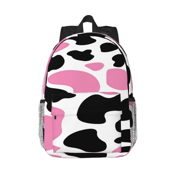 Disketp Cow Spots Mochila Escolar de 15 Pulgadas, Mochila Ligera para Estudiantes, Viajes y Trabajo, Cómoda y Resistente para el Uso Diario