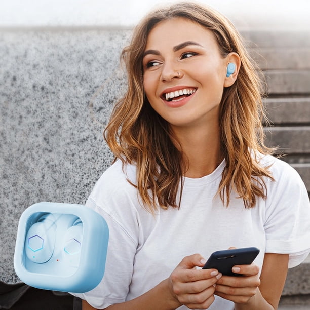 Auriculares Bluetooth, auriculares inalámbricos, intraauriculares verdaderamente inalámbricos, batería, pantalla, uso prolongado, reducción de ruido, auriculares Bluetooth de plástico de 5.4".