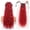 Red, variant on High Ponytail Lace-up Cornrows Hair Wigs for Women - Natural Black Long Curly Water Ripple Synthetic Hair