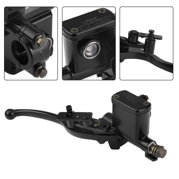 Palanca de freno del cilindro maestro del freno derecho, 7/8" 22mm Palanca del Cilindro Maestro de Freno Hidráulico Derecho Adelantero Universal Bomba para 50 cc 110 cc 150 cc Quad Bike
