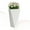 White, variant on LeisureMod Aloe Fiberstone and MgO Clay Planter, Mid-Century Modern Tapered Square Planter Pot for Indoor and Outdoor (Grey, 29" Height)