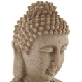 thumbnail image 5 of Calm Buddha 22" High Large Zen Asian Indoor Outdoor Decor Sand Stone Floor Fountain with Light LED Outside, 5 of 10