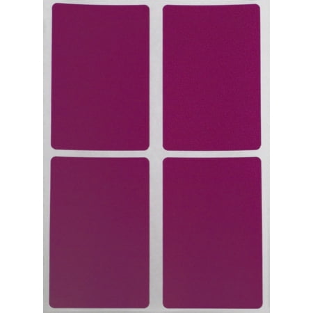 - Color Stickers with Write on Surface 3x2 - Rectangle Inventory Labels 7.5cm x 5cm in Purple - 60 Pack by Royal Green