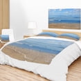 thumbnail image 3 of DESIGN ART Designart 'Expansive Tropical Blue Beach' Seashore Throw Blanket, 3 of 5