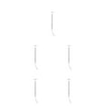 thumbnail image 2 of Youkk Model Railway Lamp for Micro-Landscape Props LED Metal Lamppost Decoration Ladder Streetlights Architectural Sand Accessories Silver（Warm Light） 5Set, 2 of 6