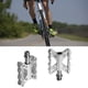 thumbnail image 3 of Pedales de bicicleta de montaña kusrkot Aluminio CNC Antideslizante 9/16 Cojinete sellado Plata, 3 of 7