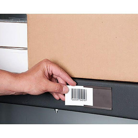 1/2" x 2" Magnetic "C" Channel Label Holder, 25/Pk