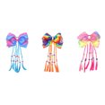 thumbnail image 4 of Miangastore Colorful Hair Ties Bowknot Hair Rings Creative Hair Rope Kids Ponytail Holder for Girls Pink Braid, 4 of 8