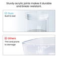 thumbnail image 5 of OfficeGoods Clear Acrylic Organizer with Silver Base 3 Tier Stackable Round Desktop Storage, 5 of 7