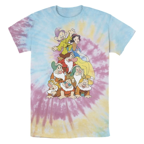 Men's Snow White and the Seven Dwarfs Pile Graphic T-Shirt