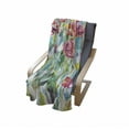 thumbnail image 4 of Watercolor Flower Soft Flannel Fleece Blanket, Painting of Summer Spring Flowers in Faded Colors Floral Seasonal Print, Cozy Plush for Indoor and Outdoor Use, 50" x 60", Multicolor, by Ambesonne, 4 of 6