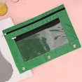 thumbnail image 4 of Student Pencil Bag File Bag Double Zipper Pencil Case 3 Rings Binders Pen Bag For Organizing School Supplies Yellow, 4 of 4