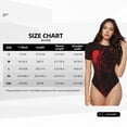 thumbnail image 2 of Rateoe Red Spider On The Web Printed Women Rash Guard Short Sleeve,Tummy control Swimsuit Surfing Swimsuit Bathing Suit Short-sleeved Onesie UPF 50+, 2 of 6
