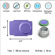 OmieBox UP is an Insulated Bento Lunch Box with a 12oz Thermos - Galaxy Purple by OmieLife