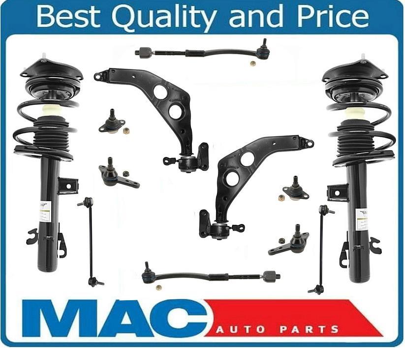 Front Complete Struts Control Arms W/ Bracket +Chassis Kit For 0206