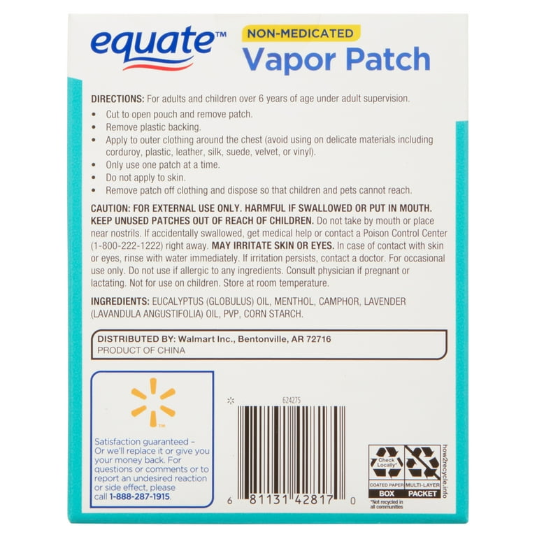 The Patch Brand Recovery Patch, Blue, 15 ct