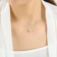 thumbnail image 1 of Collar de moda para mujer, joyería con diamantes de imitación, línea de pesca transparente Invisible, 1 of 4