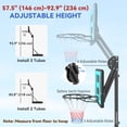 thumbnail image 4 of Soozier Basketball Hoop Basketball Hoop and Stand with Weighted Base, Black, 4 of 10