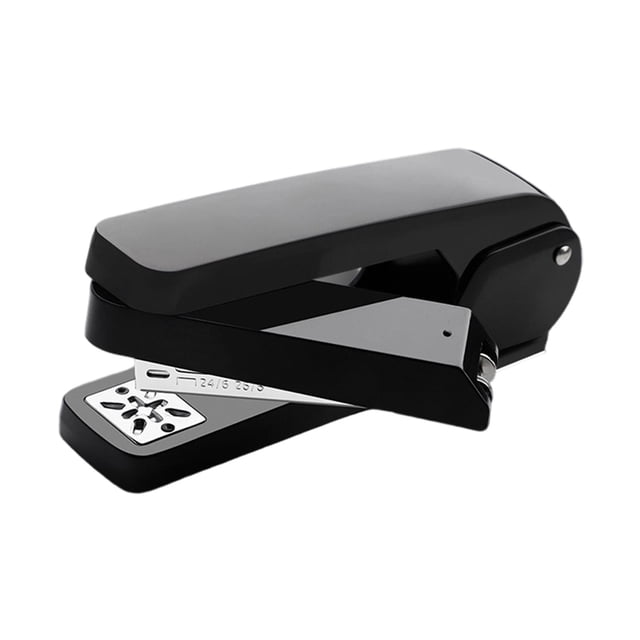GUOOL Desktop Stapler Portable Desk Decor Rotate Desk Stapler for Dorm School Home black