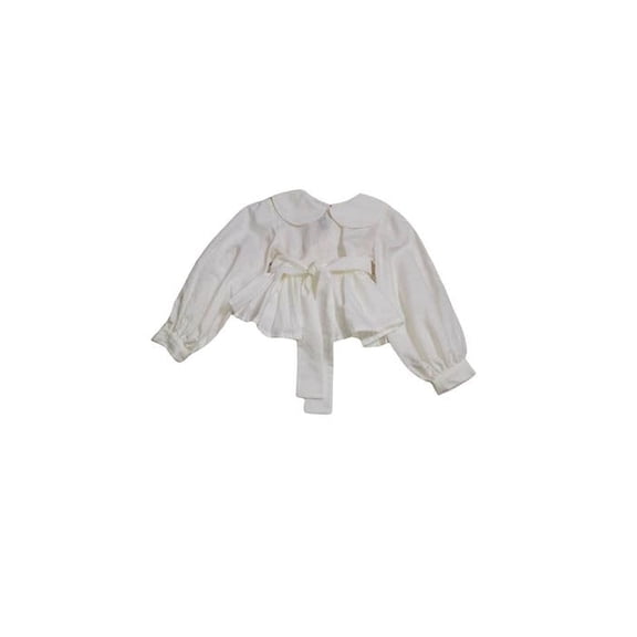 Troy x London girls fancy white cotton blouse Size 3T