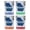 Multicolor (4-Pack), variant on Jackson Georgia Design B Souvenir 2 oz Square Shot Glass Blue