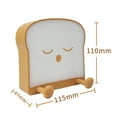 thumbnail image 4 of Cute night light, toasted bread LED night light, with charging, portable bedroom bedside light, birthday gift,style2, 4 of 5
