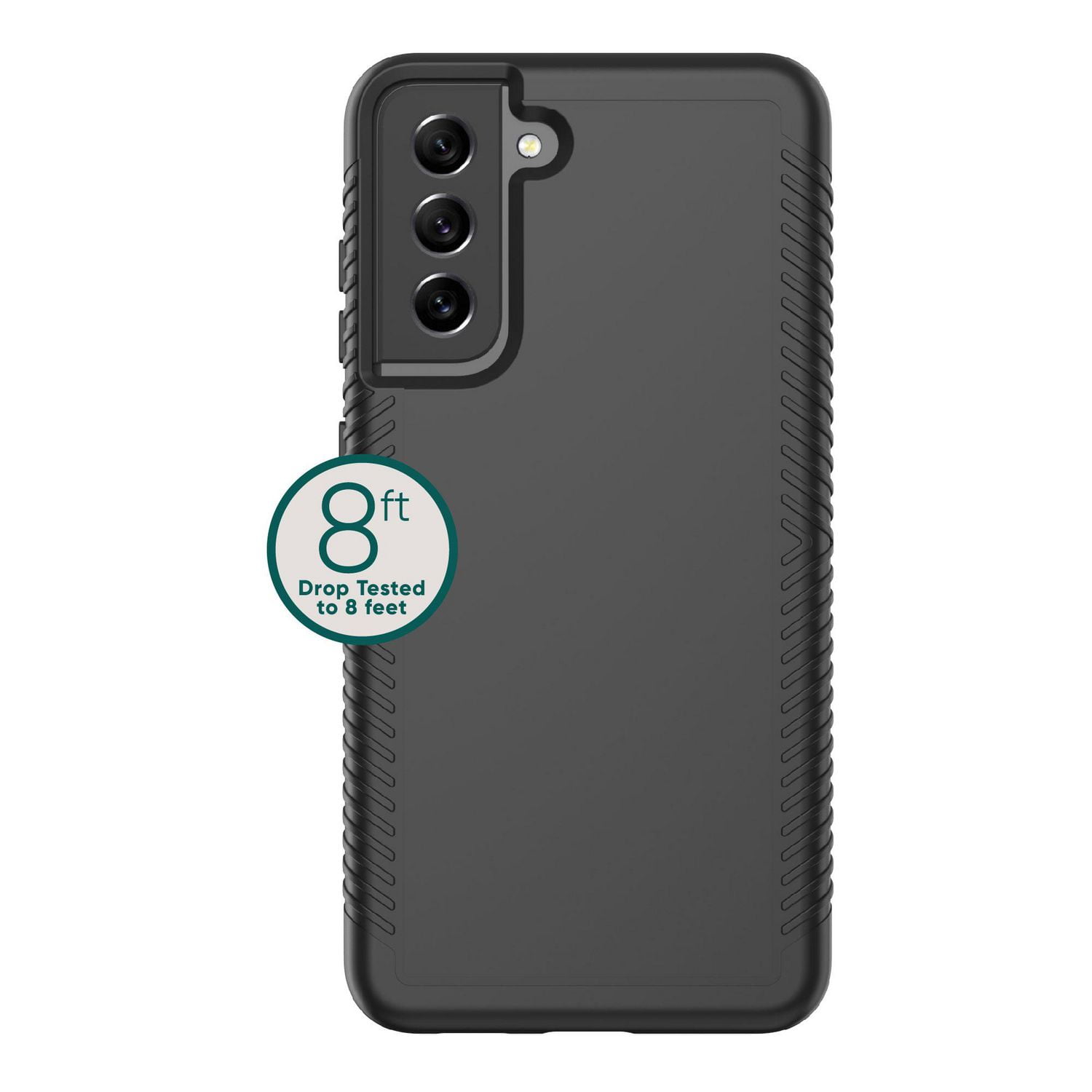 onn. Protective Gel Phone Case for Samsung Galaxy S21 FE 5G - Black