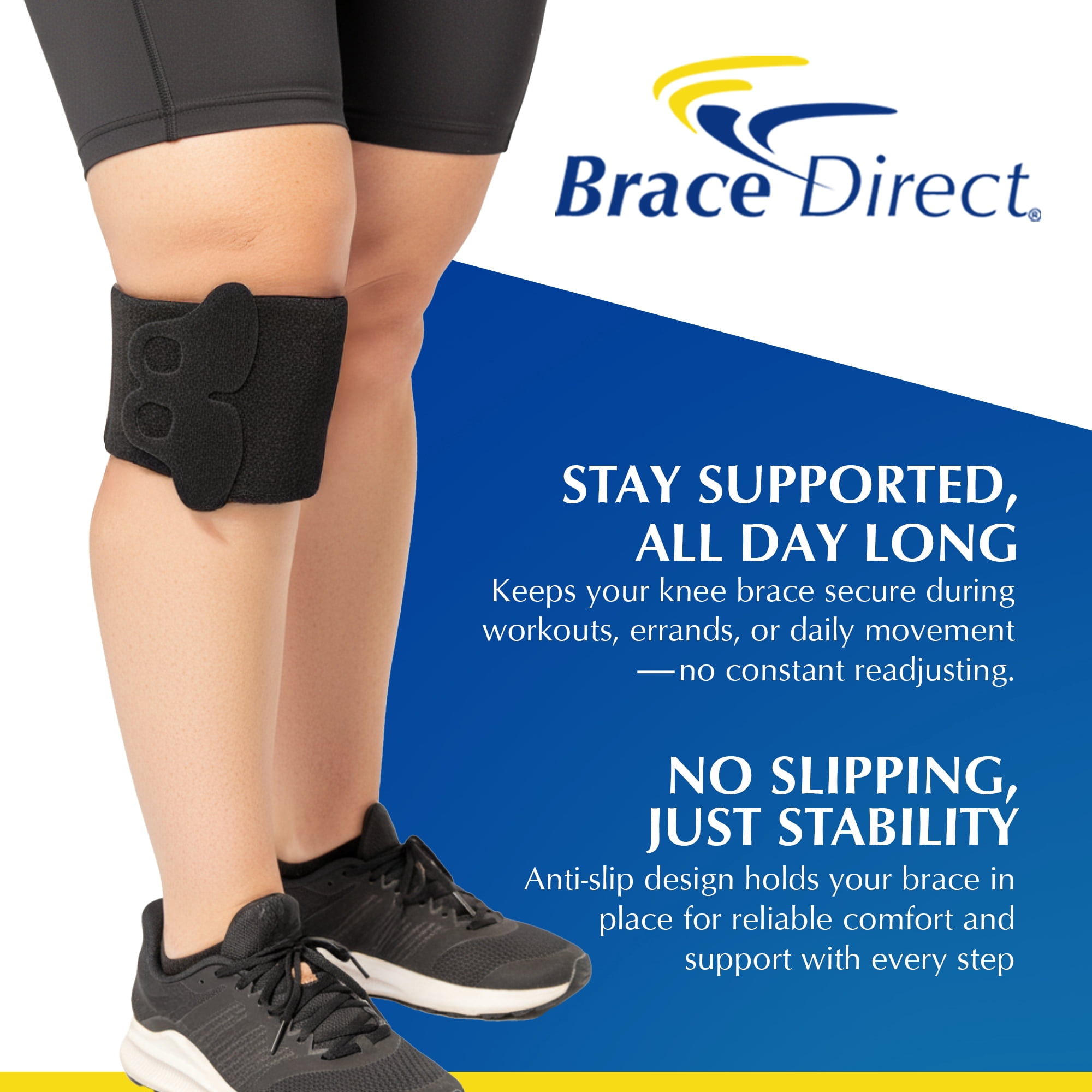 Brace Direct Anti-Slip Strap for Knee Brace PDAC L2397 - Enhanced Stability & Support for All Knee Braces