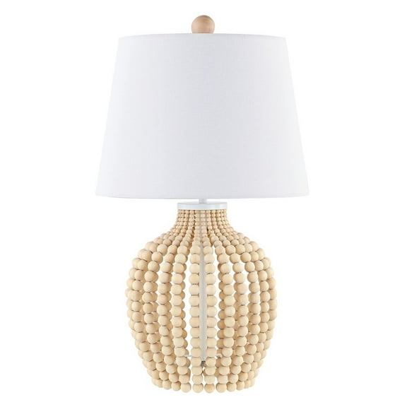 SAFAVIEH Rewli 23 in. Bohemian Table Lamp, Natural/White