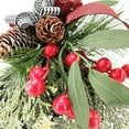 thumbnail image 2 of Holiday Time Metal Black Lantern  with Greenary & Red Berries, 2 of 6