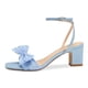 thumbnail image 2 of Sandalias ISNOM, tacones con lazo para mujer, correa en el tobillo, tacón ancho, azul, 2 of 7