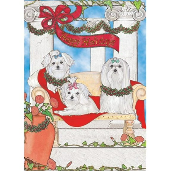 Holiday Boxed Cards- Maltese