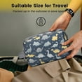 thumbnail image 5 of Toiletries Bag,DarkBlue Cartoon Dinosaurs Stars Pattern Mens Womens Toiletry Bag Bathroom Bag,Waterproof Toiletry Travel Bag Dopp Kit Shaving Bag 11x6.3x5.1 Inch, 5 of 5