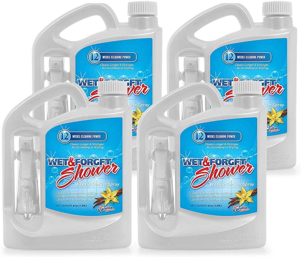 Wet & Weekly Shower Cleaner Spray 64 oz 4 pack