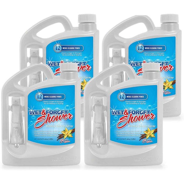 Wet & Weekly Shower Cleaner Spray 64 oz 4 pack