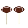 thumbnail image 4 of Oraceous 12pcs Creative Cupcake Toppers Sports Rugby Cake Picks Dessert Decor Party Supplies for Birthday (Rugby), 4 of 10