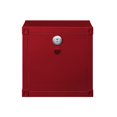 thumbnail image 4 of Bowery Hill Table de Chevet Contemporaine en Métal avec Rangement Ouvert Rouge, 4 of 5