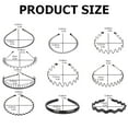 thumbnail image 3 of 10Pcs Metal Hair For Men And Womenelastic Wavy Spring Sports Headbands Non Slip Hair Hoop Clips,Black Polyester Hair Clip, 3 of 8