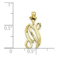 thumbnail image 2 of 10k Yellow Gold Initial N Charm - .7 Grams, 2 of 4