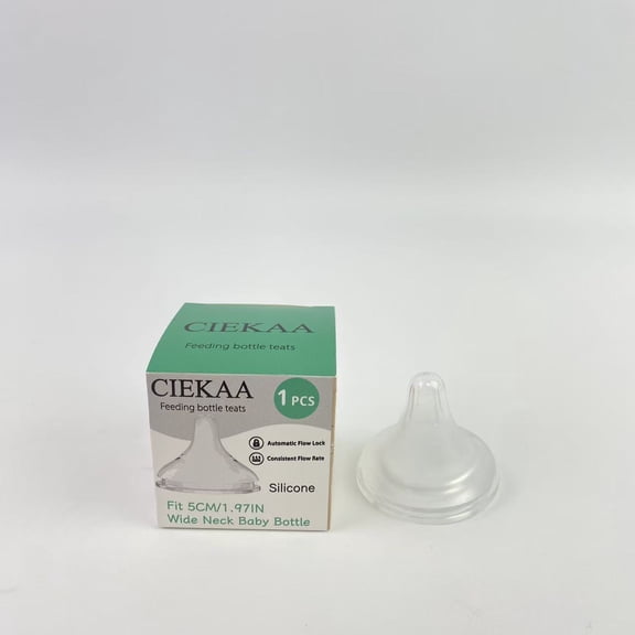 CIEKAA Feeding bottle teats,Silicone Bottle Nipple, Anti Colic Nipples for Newborn, Natural Feel